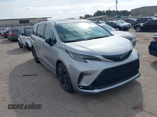 2021 Toyota Sienna XSE with VIN 5TDDRKEC6MS047574, listed as a IAAI auction lot 41688890 with 54,228 mi miles and . Bid and sale history available at DreamBid. Image 1.