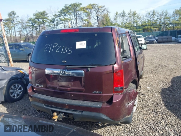 2013 Honda Pilot EX-L with VIN 5FNYF4H76DB026426, listed as a IAAI auction lot 41917433 with Not Provided miles and . Bid and sale history available at carsss.com. Image 15.