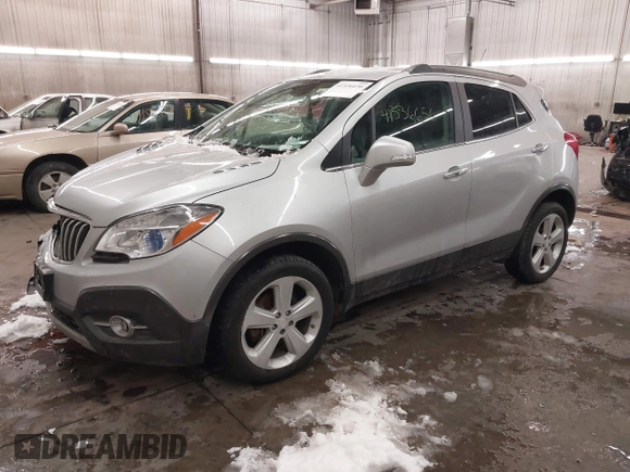 2015 Buick Encore Convenience with VIN KL4CJFSB5FB229552, listed as a IAAI auction lot 41536656 with 55,101 mi miles. Bid and sale history available at carsss.com. Image 18.