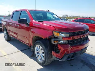 2021 Chevrolet Silverado 1500 Custom with VIN 3GCPWBEKXMG342060, listed as a IAAI auction lot 41793174 with 9,445 mi miles and . Bid and sale history available at DreamBid. Image 1.