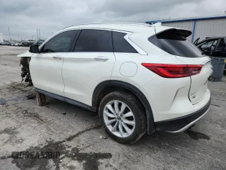2019 Infiniti QX50 Luxe z VIN 3PCAJ5M32KF119188, wystawiony jako Copart lot #59585655 z przebiegiem 104 987 mil mil oraz Szkoda całkowita • Salvage title. Historia ofert i sprzedaży dostępna na DreamBid. Obrazek 2.