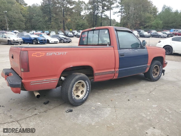 1990 Chevrolet 1/2 Ton Pickups with VIN 1GCDC14KXLZ119345, listed as a Copart auction lot 78672314 with NaN miles and Salvage Title. Bid and sale history available at carsss.com. Image 3.