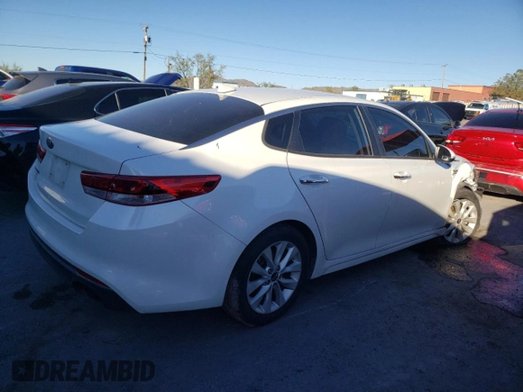 2016 Kia Optima LX with VIN 5XXGT4L35GG071805, listed as a Copart auction lot 64843902 with 91,458 mi miles and Non Repairable. Bid and sale history available at carsss.com. Image 4.