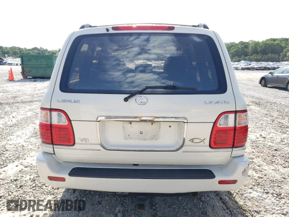 1998 Lexus LX 470 z VIN JT6HT00W3W0021133, wystawiony jako Copart lot #58240065 z przebiegiem 178 185 mil mil oraz Szkoda całkowita • Salvage title. Historia ofert i sprzedaży dostępna na DreamBid. Obrazek 6.