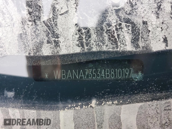 2004 BMW 5 Series 530i with VIN WBANA73534B810197, listed as a Copart auction lot 52813805 with 169,608 mi miles and Salvage Title. Bid and sale history available at DreamBid. Image 12.