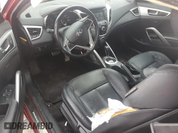 2014 Hyundai Veloster RE:FLEX z VIN KMHTC6AD3EU212525, wystawiony jako Copart lot #52935475 z przebiegiem 54 086 mil mil oraz Szkoda całkowita • Salvage title. Historia ofert i sprzedaży dostępna na DreamBid. Obrazek 8.
