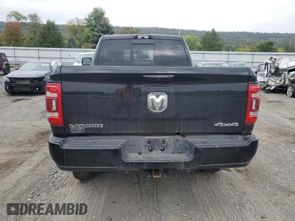 2023 Ram 2500 Laramie with VIN 3C6UR5FL4PG580565, listed as a Copart auction lot 71935344 with 13,939 mi miles and Salvage Title. Bid and sale history available at carsss.com. Image 6.