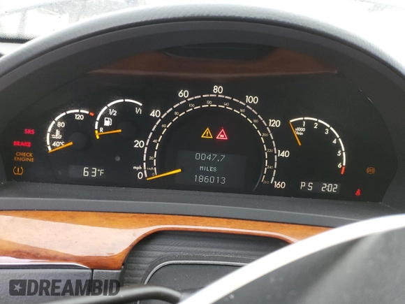 2006 Mercedes-Benz S 430 with VIN WDBNG83J26A470665, listed as a Copart auction lot 86651384 with 186,013 mi miles and Clean Title. Bid and sale history available at carsss.com. Image 9.