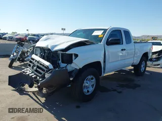 2021 Toyota Tacoma SR with VIN 3TYRX5GN8MT013815, listed as a IAAI auction lot 42311783 with 28,327 mi miles and . Bid and sale history available at DreamBid. Image 2.