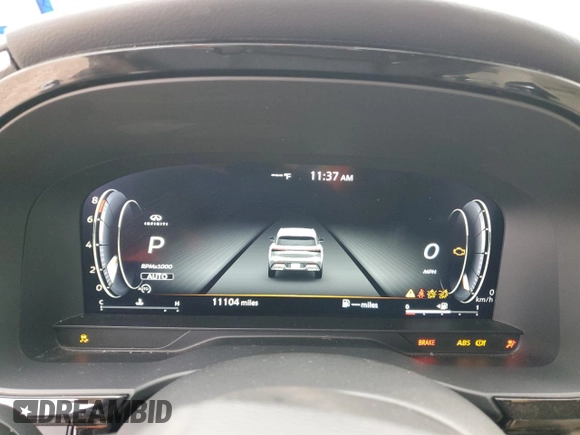 2024 Infiniti QX60 Luxe with VIN 5N1DL1FSXRC337371, listed as a Copart auction lot 46579505 with 11,104 mi miles and Clean title. Bid and sale history available at DreamBid. Image 9.