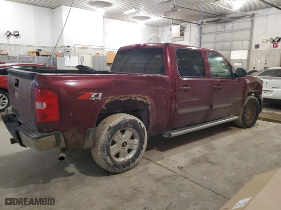 2009 Chevrolet Silverado 1500 LTZ with VIN 3GCEK33MX9G230914, listed as a Copart auction lot 83002624 with 0 mi miles and Salvage Title. Bid and sale history available at carsss.com. Image 3.