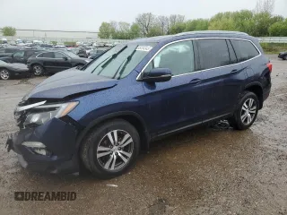 2016 Honda Pilot EX-L z VIN 5FNYF6H7XGB510356, wystawiony jako Copart lot #55054345 z przebiegiem 147 314 mil mil oraz Czysty tytuł • Clean title. Historia ofert i sprzedaży dostępna na DreamBid. Obrazek 1.