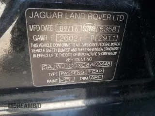 2016 Jaguar XJ R-Sport с VIN SAJWJ1CDXG8W03448, выставлен на аукционе Copart как лот 48188865 с пробегом 65 356 миль миль и Списание • Salvage title. История ставок и продаж доступна на DreamBid. Изображение 12.