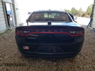 2019 Dodge Charger Police with VIN 2C3CDXAT2KH592510, listed as a Copart auction lot 47038855 with 79,147 mi miles and Salvage title. Bid and sale history available at DreamBid. Image 6.