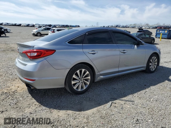 2017 Hyundai Sonata Sport with VIN 5NPE34AFXHH583540, listed as a Copart auction lot 51006665 with 133,404 mi miles and Salvage Title. Bid and sale history available at DreamBid. Image 3.