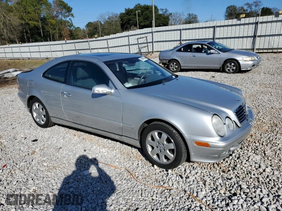 2002 Mercedes-Benz CLK 320/430 with VIN WDBLJ65G82F197193, listed as a Copart auction lot 85999864 with Not Provided miles and Salvage Title. Bid and sale history available at DreamBid. Image 4.
