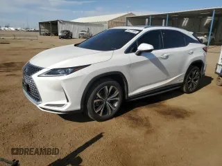 2020 Lexus RX 450h with VIN 2T2HGMDA5LC050360, listed as a Copart auction lot 58231985 with 9,405 mi miles and Salvage title. Bid and sale history available at DreamBid. Image 1.