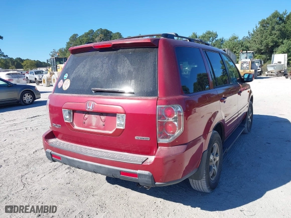 2006 Honda Pilot EX-L with VIN 5FNYF18566B022909, listed as a IAAI auction lot 40576412 with 310,278 mi miles. Bid and sale history available at carsss.com. Image 4.