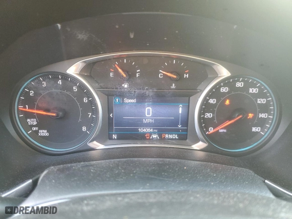 2021 Chevrolet Equinox LT with VIN 2GNAXUEV6M6107974, listed as a Copart auction lot 43193305 with 104,064 mi miles and Salvage Title. Bid and sale history available at carsss.com. Image 9.