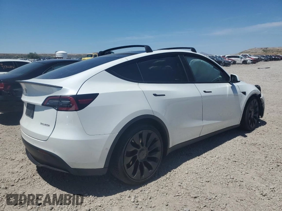 2022 Tesla Model Y Performance с VIN 7SAYGDEF4NF522984, выставлен на аукционе Copart как лот 57803945 с пробегом 37 327 миль миль и Списание • Salvage title. История ставок и продаж доступна на DreamBid. Изображение 3.