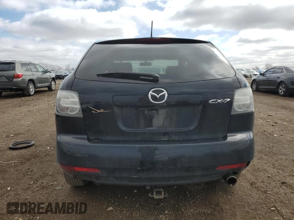 2010 Mazda CX-7 Sport with VIN JM3ER2W58A0336952, listed as a Copart auction lot 50120855 with 198,687 mi miles and Salvage Title. Bid and sale history available at carsss.com. Image 6.