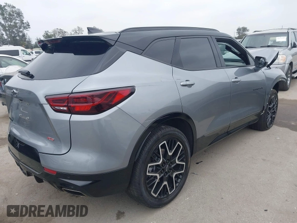 2023 Chevrolet Blazer RS with VIN 3GNKBERS6PS233928, listed as a IAAI auction lot 42339653 with 14,655 mi miles and . Bid and sale history available at DreamBid. Image 4.