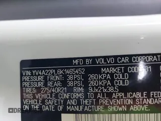 2019 Volvo XC90 Inscription z VIN YV4A22PL6K1465452, wystawiony jako IAAI lot #41324871 z przebiegiem 90 801 mil mil oraz . Historia ofert i sprzedaży dostępna na DreamBid. Obrazek 9.