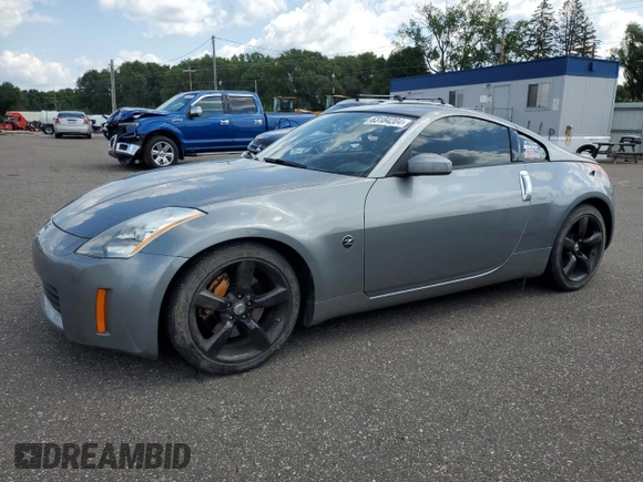 2005 Nissan 350Z with VIN JN1AZ34D65M610383, listed as a Copart auction lot 63184204 with 66,806 mi miles and Salvage Title. Bid and sale history available at DreamBid. Image 1.
