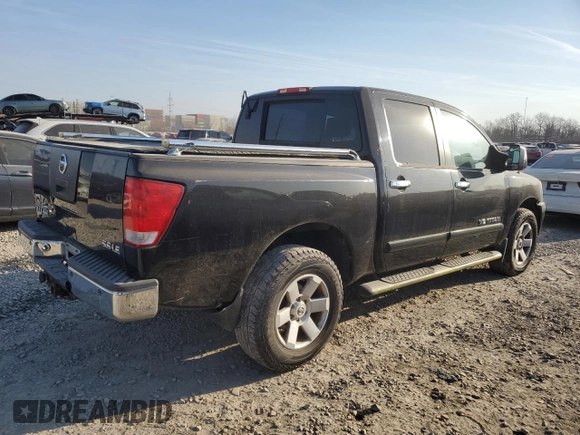 2005 Nissan Titan LE with VIN 1N6AA07B95N504143, listed as a Copart auction lot 48937555 with 178,603 mi miles and Clean Title. Bid and sale history available at carsss.com. Image 3.