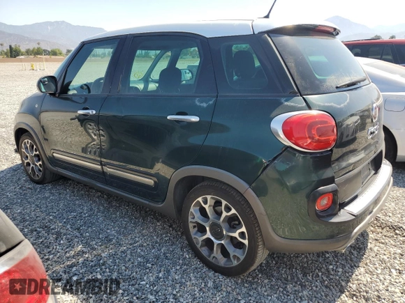 2014 FIAT 500L Trekking with VIN ZFBCFADH4EZ010196, listed as a Copart auction lot 62566094 with 128,519 mi miles and Salvage Title. Bid and sale history available at carsss.com. Image 2.