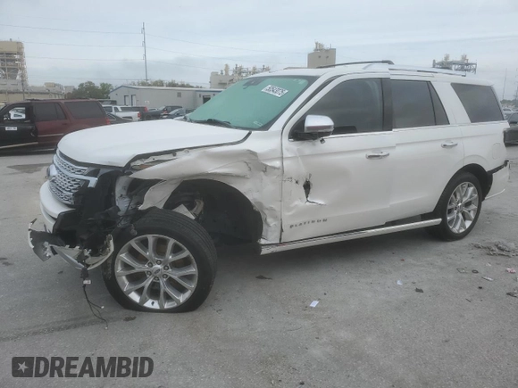2018 Ford Expedition Platinum with VIN 1FMJU1LT3JEA51769, listed as a Copart auction lot 50543075 with 0 mi miles and Salvage Title. Bid and sale history available at carsss.com. Image 1.