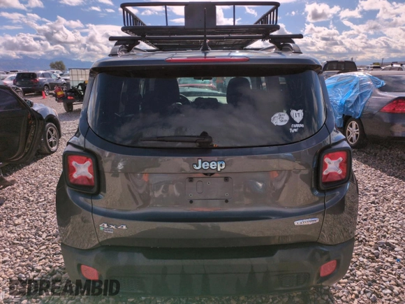 2017 Jeep Renegade Latitude with VIN ZACCJBBB8HPG59910, listed as a Copart auction lot 54883215 with 127,119 mi miles and Salvage title. Bid and sale history available at DreamBid. Image 6.