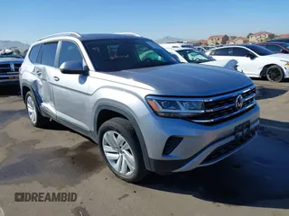 2021 Volkswagen Atlas SEL with VIN 1V2BR2CA9MC595044, listed as a IAAI auction lot 41507412 with 49,170 mi miles and . Bid and sale history available at DreamBid. Image 1.