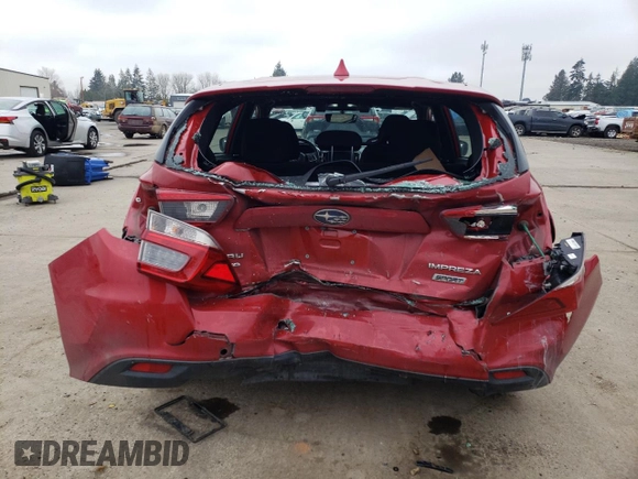 2022 Subaru Impreza Special Sports with VIN 4S3GTAM6XN3708272, listed as a Copart auction lot 48568345 with 38,420 mi miles and Salvage title. Bid and sale history available at DreamBid. Image 6.