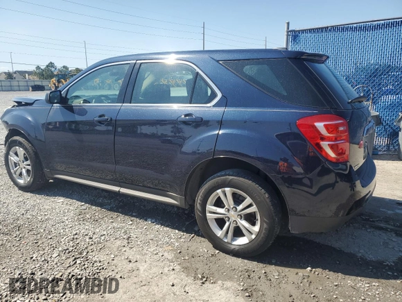 2017 Chevrolet Equinox LS with VIN 2GNALBEK5H1530800, listed as a Copart auction lot 52410655 with 107,724 mi miles and Salvage Title. Bid and sale history available at carsss.com. Image 2.