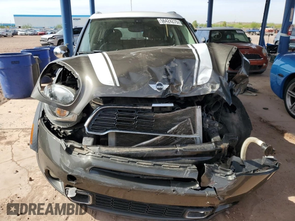 2012 MINI Countryman S z VIN WMWZC5C52CWL55608, wystawiony jako Copart lot #56424275 z przebiegiem 126 669 mil mil oraz Szkoda całkowita • Salvage title. Historia ofert i sprzedaży dostępna na DreamBid. Obrazek 5.