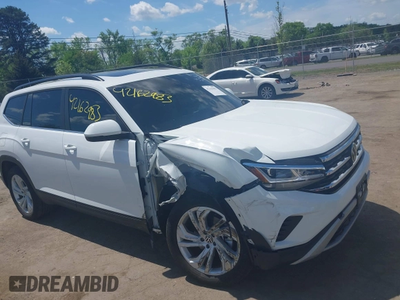 2023 Volkswagen Atlas SE with VIN 1V2JR2CA6PC530345, listed as a IAAI auction lot 42162983 with 18,535 mi miles and . Bid and sale history available at DreamBid. Image 1.