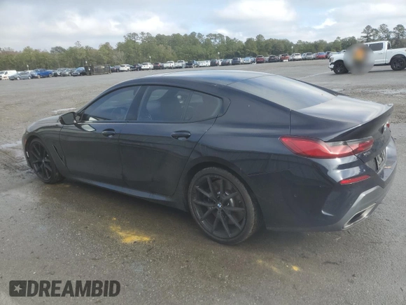 2021 BMW 8 Series M850i with VIN WBAGV8C01MCF46837, listed as a Copart auction lot 84396514 with 45,688 mi miles and Salvage Title. Bid and sale history available at DreamBid. Image 2.