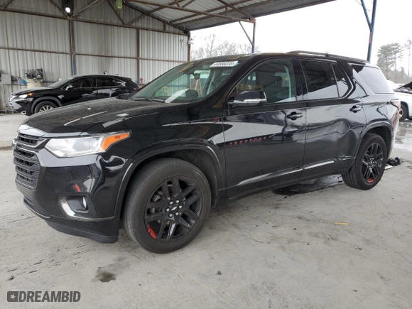 2018 Chevrolet Traverse Premier with VIN 1GNERKKW2JJ249332, listed as a Copart auction lot 44686335 with 134,748 mi miles and Salvage Title. Bid and sale history available at carsss.com. Image 1.