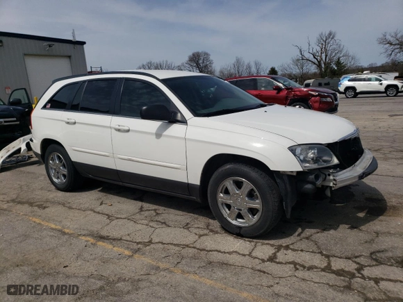 2006 Chrysler Pacifica Touring with VIN 2A4GM68436R684483, listed as a Copart auction lot 51094995 with 107,680 mi miles and Salvage Title. Bid and sale history available at carsss.com. Image 4.
