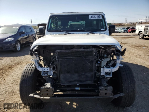2023 Jeep Wrangler Sport S with VIN 1C4HJXDNXPW596370, listed as a Copart auction lot 48367785 with 37,325 mi miles and Salvage Title. Bid and sale history available at DreamBid. Image 5.