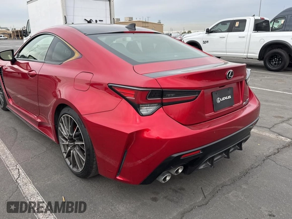 2020 Lexus RC F with VIN JTHJP5BC0L5007766, listed as a Copart auction lot 86857424 with 1,971 mi miles and Clean Title. Bid and sale history available at carsss.com. Image 3.