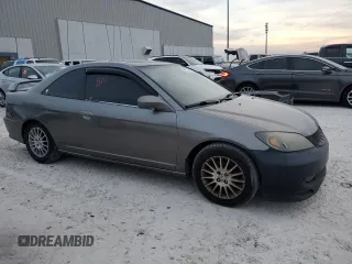 2005 Honda Civic EX with VIN 1HGEM21915L079673, listed as a Copart auction lot 81553344 with 187,454 mi miles and Salvage Title. Bid and sale history available at carsss.com. Image 4.