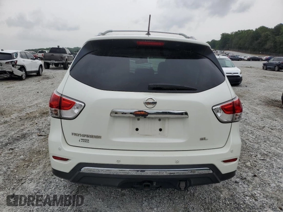 2015 Nissan Pathfinder SL with VIN 5N1AR2MN2FC677002, listed as a Copart auction lot 55322355 with Not provided miles and Salvage title. Bid and sale history available at DreamBid. Image 6.