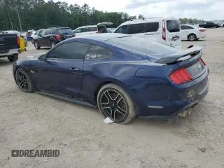 2018 Ford Mustang GT with VIN 1FA6P8CF9J5127828, listed as a Copart auction lot 53874405 with 76,996 mi miles and Salvage title. Bid and sale history available at DreamBid. Image 2.