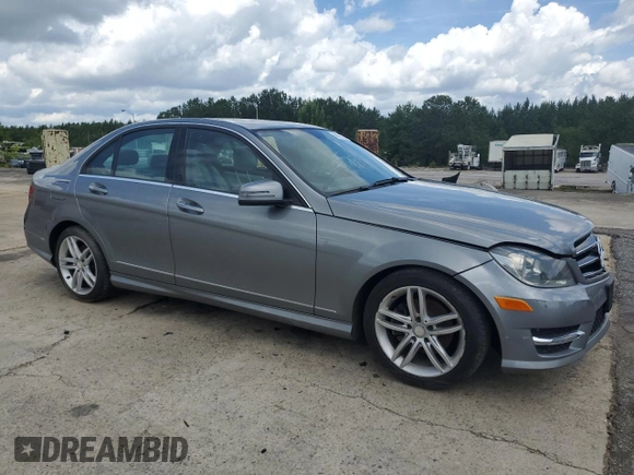 2014 Mercedes-Benz C 250 Sport with VIN WDDGF4HBXER320459, listed as a Copart auction lot 60655285 with 125,954 mi miles and Clean title. Bid and sale history available at DreamBid. Image 4.