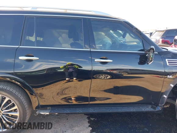 2019 Infiniti QX80 Luxe with VIN JN8AZ2NF5K9689409, listed as a IAAI auction lot 41729013 with 85,668 mi miles and . Bid and sale history available at DreamBid. Image 13.