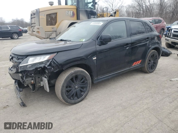 2020 Mitsubishi Outlander Sport ES 2.0 with VIN JA4AR3AU5LU026789, listed as a Copart auction lot 44869065 with 37,658 mi miles and Salvage Title. Bid and sale history available at carsss.com. Image 1.