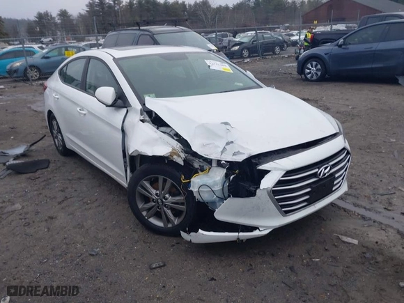 2017 Hyundai Elantra Limited with VIN 5NPD84LF6HH165065, listed as a IAAI auction lot 41723405 with 76,483 mi miles. Bid and sale history available at carsss.com. Image 1.