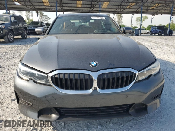 2021 BMW 3 Series 330i with VIN 3MW5R1J08M8B79445, listed as a Copart auction lot 53282855 with 48,163 mi miles and Clean Title. Bid and sale history available at carsss.com. Image 5.